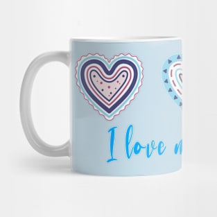 I Love My Brother Modern Boho Style Mug